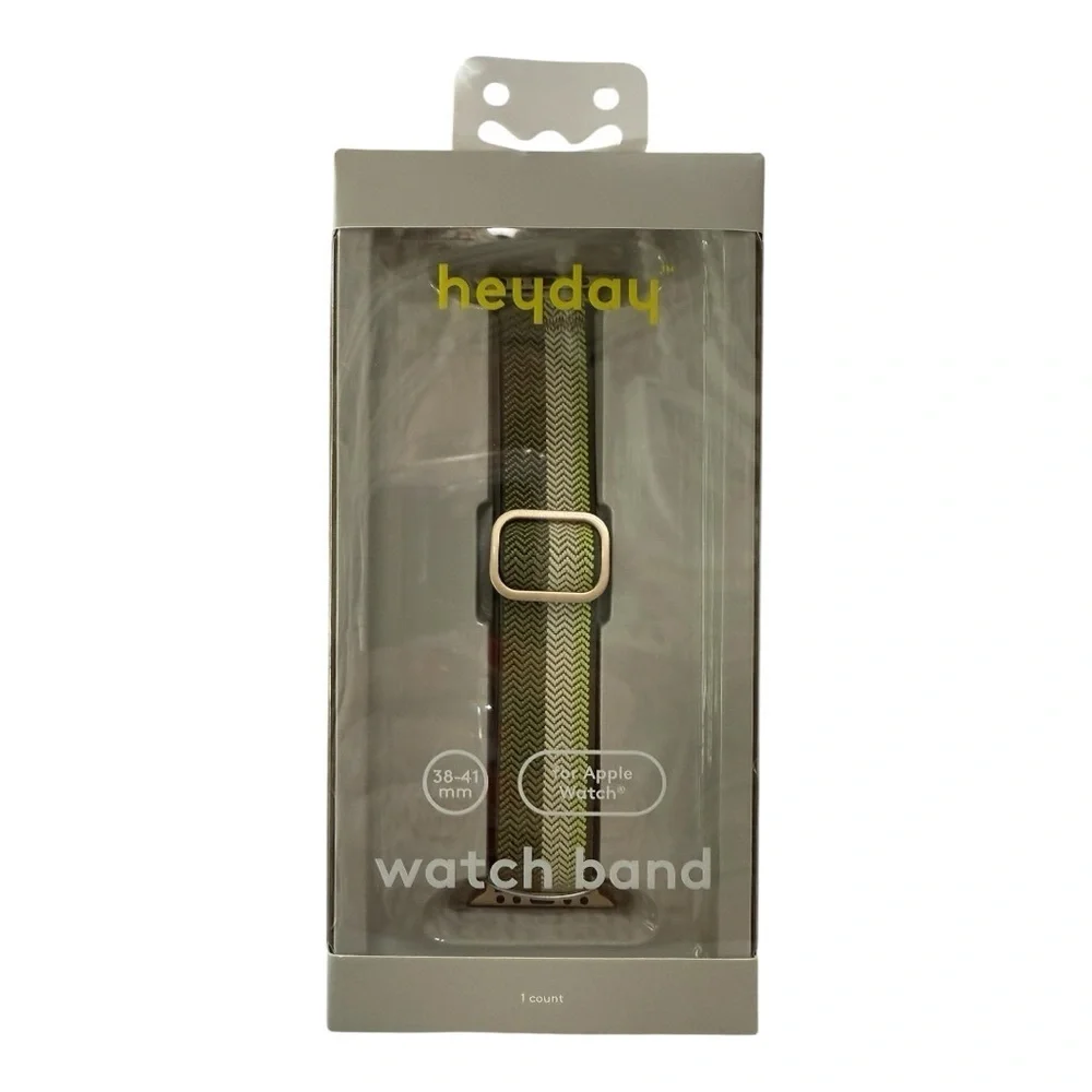 Heyday Sage Olive Fabric Apple Watch Band 38–41mm